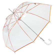 Load image into Gallery viewer, Paraguas Ezpeleta 10764  transparente con vivo en color mango cachaba, antiviento