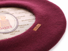 Cargar imagen en el visor de la galería, Boina Vasca Elosegui de mujer Modelo Dame 100% lana merino con forro - El triunfo Velayos