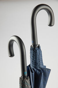 Paraguas Ezpeleta 10396 | Paraguas largo automático | estilo clásico con tejido en cuadros | puño curvo de fibra de vidrio.