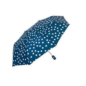 Ezpeleta Parasol and Long Umbrella for Women. Manual with Curved Handle. Upf 50+ Sun Protection. Striped Print / Sailor