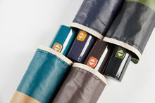 Charger l&#39;image dans la galerie, Paraguas EZPELETA 10434 . Plegable automático. Tejido rayas ,funda a juego