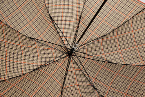 Ezpeleta Parasol and Long Umbrella for Women. Manual with Curved Handle. Upf 50+ Sun Protection. Striped Print / Sailor