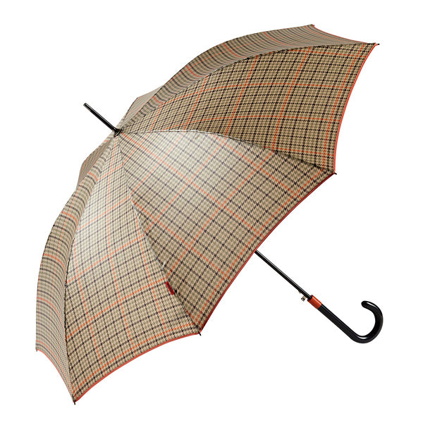 Ezpeleta Parasol and Long Umbrella for Women. Manual with Curved Handle. Upf 50+ Sun Protection. Striped Print / Sailor