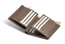Carregar imagem no visualizador da galeria, Billetero sencillo pespuntes bicolor "Monpiel"