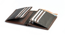 Carregar imagem no visualizador da galeria, Billetero sencillo pespuntes bicolor "Monpiel"