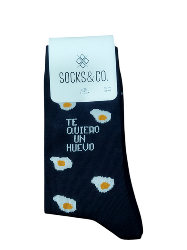 Calcetines Socks & Co Te quiero un huevo