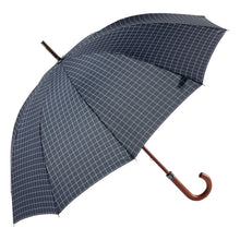Carregar imagem no visualizador da galeria, Paraguas Ezpeleta 10897 Largo Cuadros Puño Madera - Apertura Automática Antiviento
