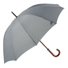 Carregar imagem no visualizador da galeria, Paraguas Ezpeleta 10897 Largo Cuadros Puño Madera - Apertura Automática Antiviento