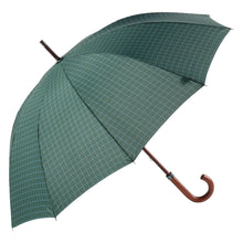 Carregar imagem no visualizador da galeria, Paraguas Ezpeleta 10897 Largo Cuadros Puño Madera - Apertura Automática Antiviento