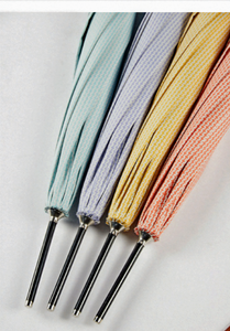 Ezpeleta Parasol and Long Umbrella for Women. Manual with Curved Handle. Upf 50+ Sun Protection. Striped Print / Sailor