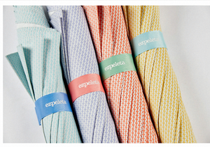 Ezpeleta Parasol and Long Umbrella for Women. Manual with Curved Handle. Upf 50+ Sun Protection. Striped Print / Sailor