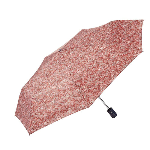 Paraguas Plegable de Mujer Gotta | abre-cierra automático | Puño recto con acabado brillante | estampado cachemire/paisley - El triunfo Velayos