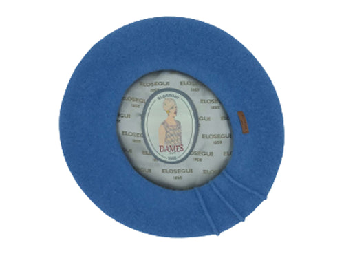 Béret Basque Elosegui 1858 - 100% Laine Mérinos Imperméabilisé, Noir, Sans Balaie - 3